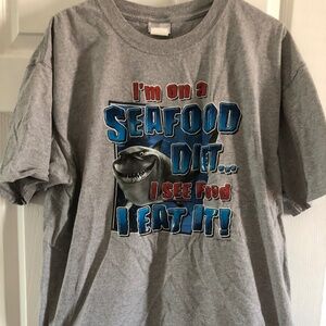 Vintage Finding Nemo Bruce Shark Disney Store T-Shirt X-Large Pixar